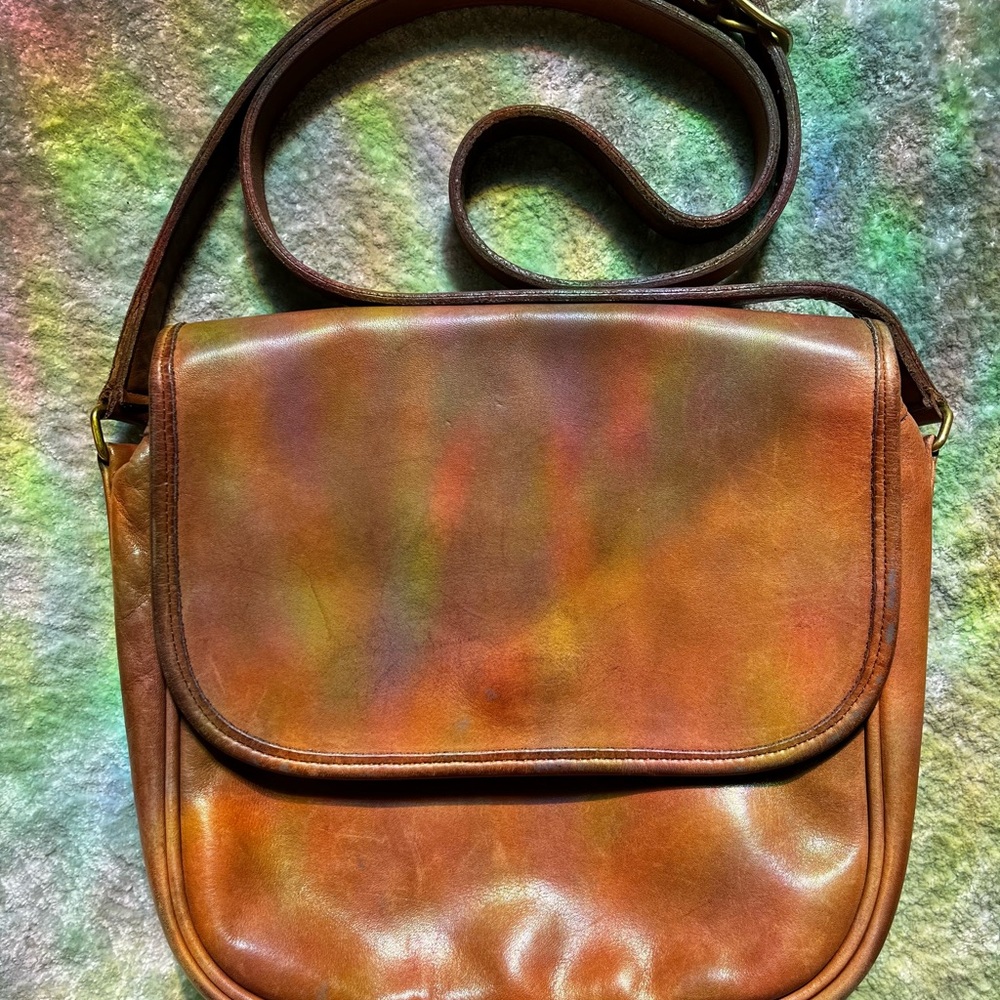 Coach Leather Messenger Bag